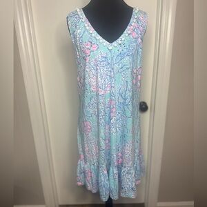 Lilly Pulitzer Camilla Sleeveless V Neck Dress Size XL